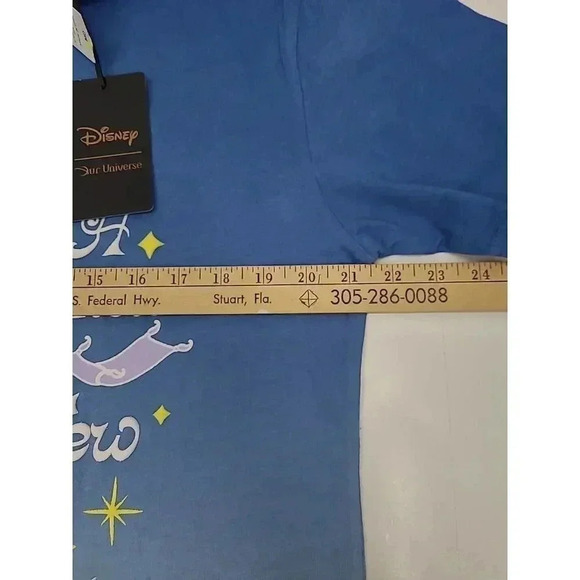 Disney Our Universe Tee Shirt Women's Size Medium New with Tags Aladdin Genie - Picture 3 of 7